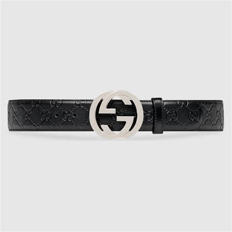 gucci signature leather belt men|gucci signature leather belt men's.